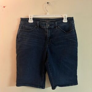 Chico’s So Slimming Girlfriend Denim Shorts US 10 / 1.5 Dark Wash